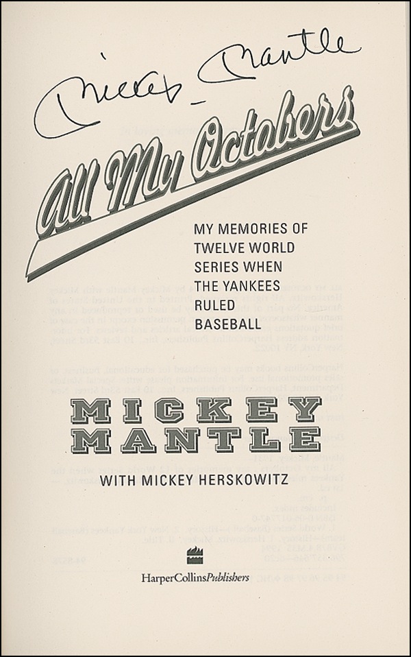 Lot #1237 Mickey Mantle