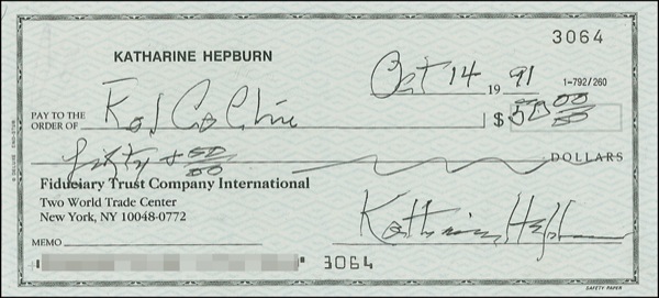 Lot #777 Katharine Hepburn