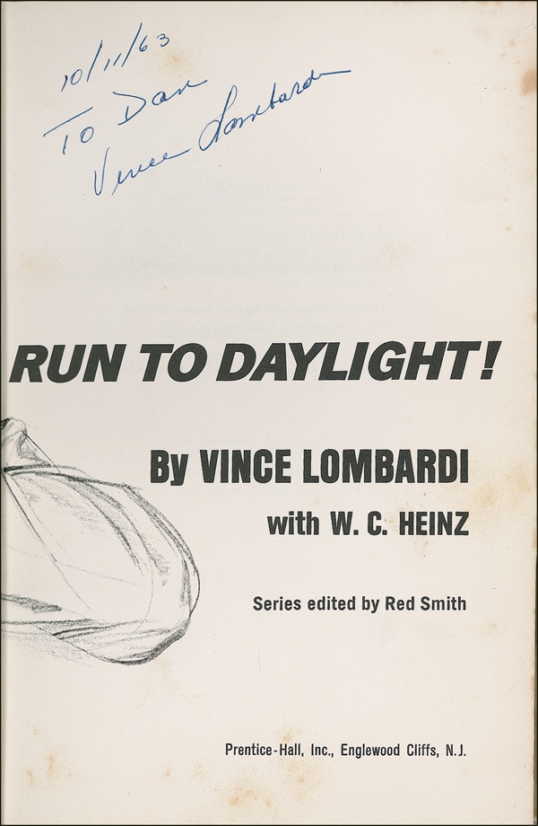 Lot #1417 Vince Lombardi