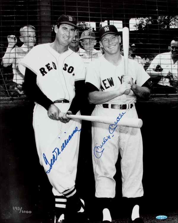 Lot #1423 Ted Williams and Mickey Mantle