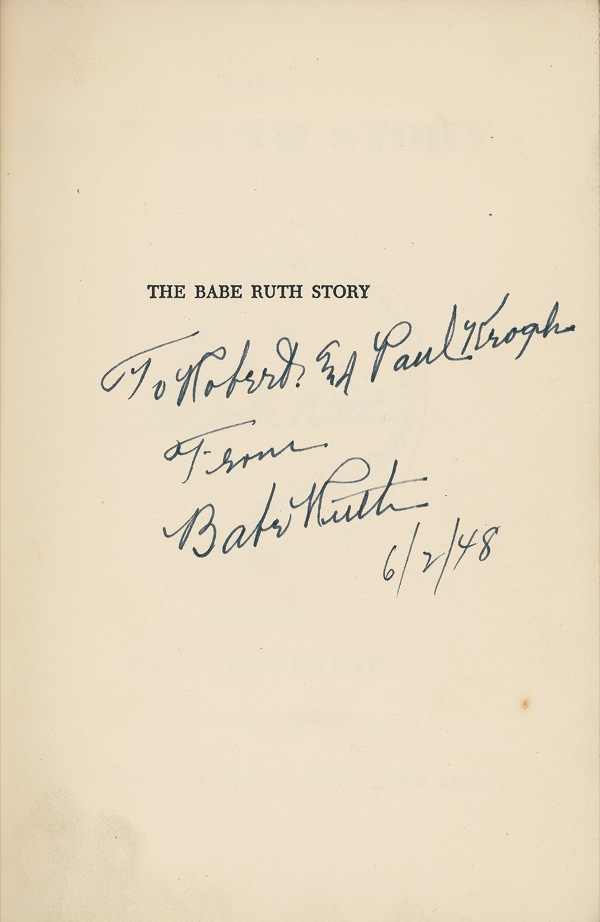 Lot #1519 Babe Ruth