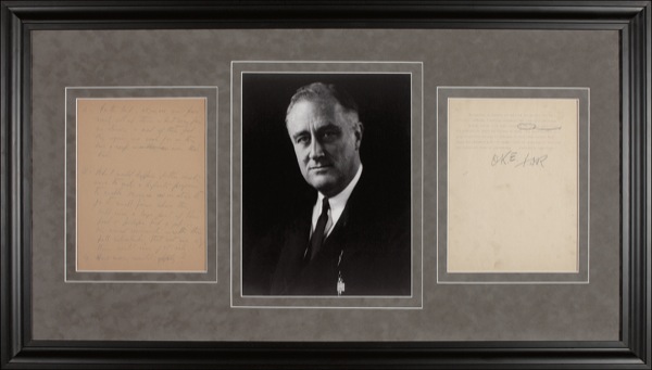 Lot #109 Franklin D. Roosevelt