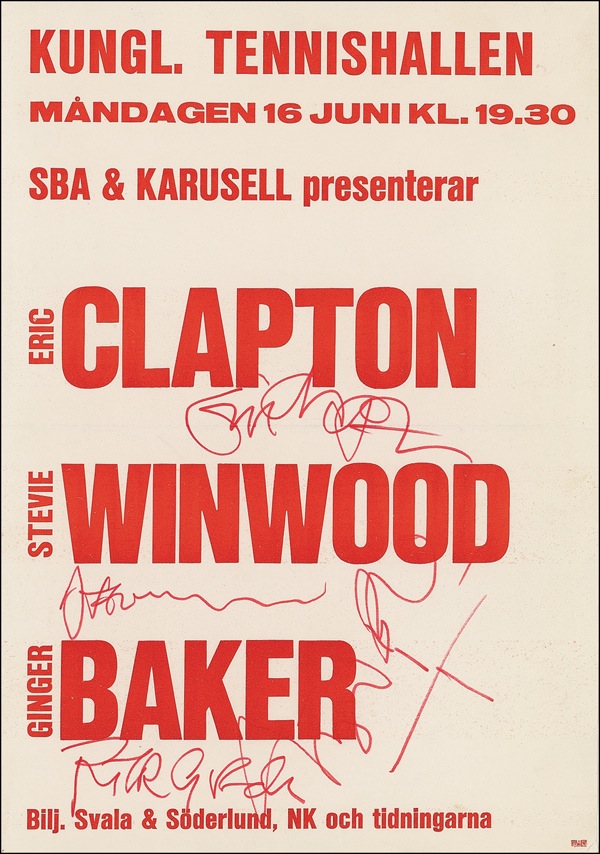 Lot #539 Eric Clapton and Friends