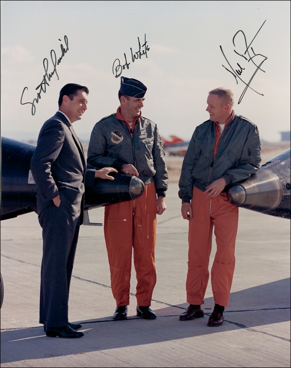 Lot #316 Neil Armstrong, Bob White, and Scott Crossfield - Image 1