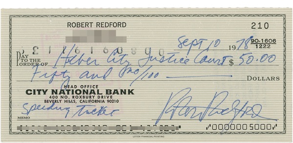 Lot #1034 Robert Redford