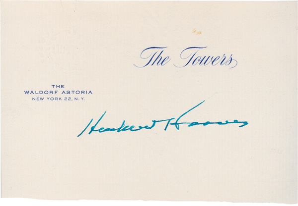 Lot #63 Herbert Hoover - Image 1