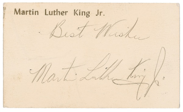 Lot #207 Martin Luther King, Jr