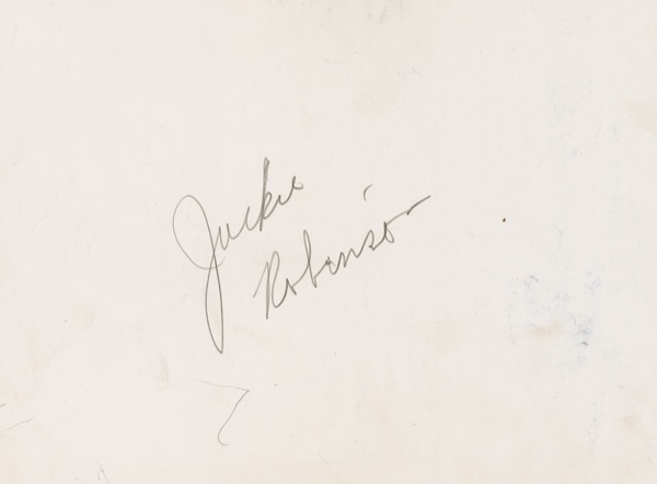 Lot #1390 Jackie Robinson