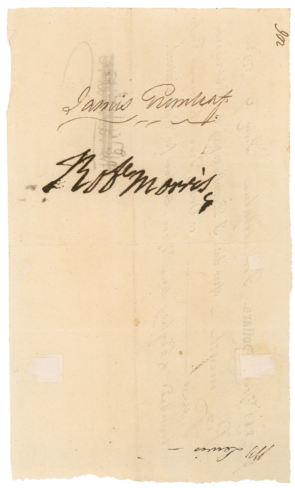 Lot #165 Declaration of Independence: Morris,