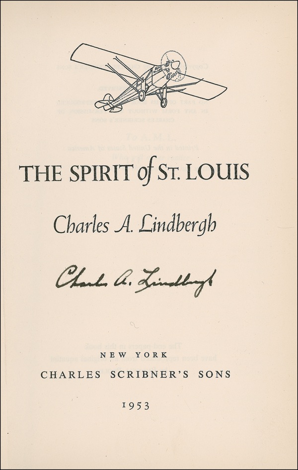 Lot #383 Charles Lindbergh