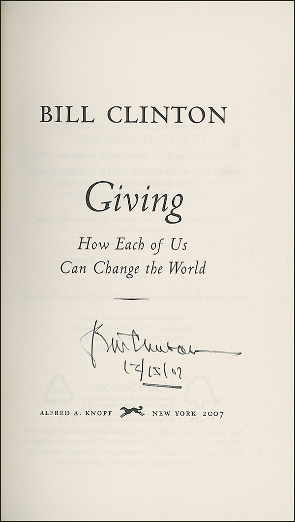 Lot #26 Bill Clinton