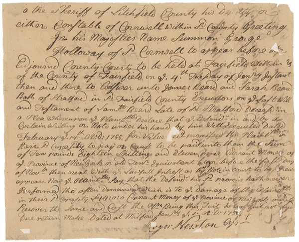 Lot #187 Declaration of Independence: Wolcott,
