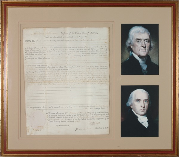 Lot #64 Thomas Jefferson and James Madison
