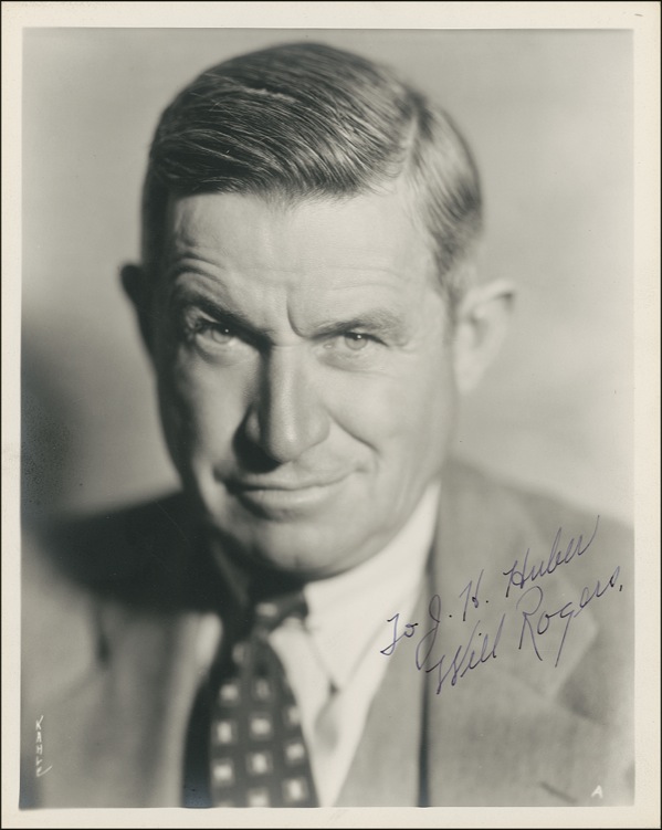 Lot #1176 Will Rogers - Image 1