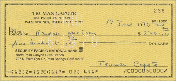 Lot #554 Truman Capote