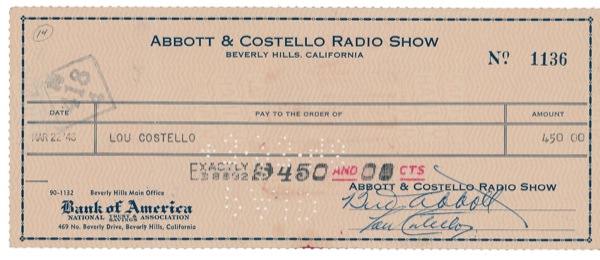 Lot #895 Abbott and Costello - Image 1