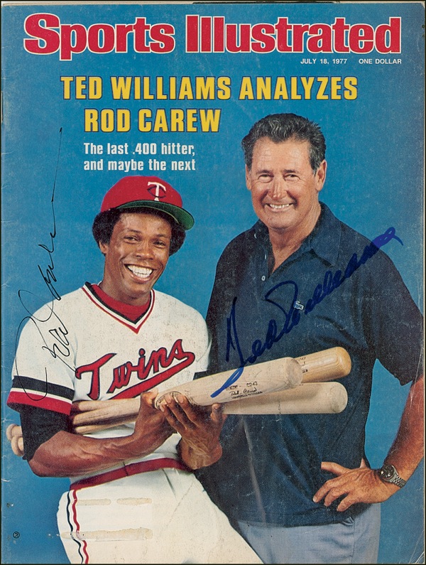 Lot #1534 Ted Williams and Rod Carew