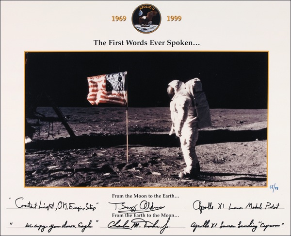 Lot #425 Apollo 11: Aldrin and Duke