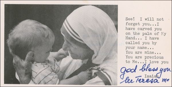 Lot #299 Mother Teresa