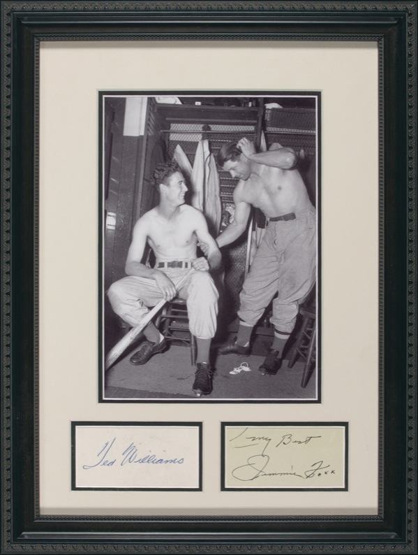 Lot #1432 Ted Williams and Jimmie Foxx