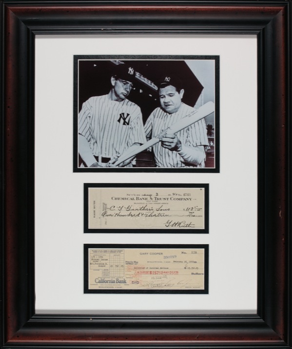 Lot #1400 Babe Ruth and Gary Cooper
