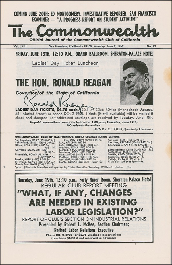 Lot #129 Ronald Reagan