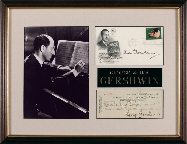 Lot #641 George and Ira Gershwin