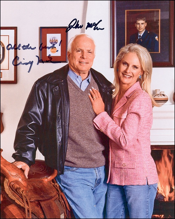 Lot #295 John and Cindy McCain