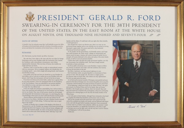 Lot #58 Gerald Ford