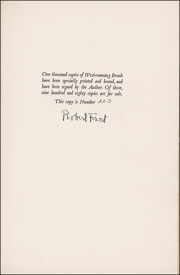 Lot #486 Robert Frost