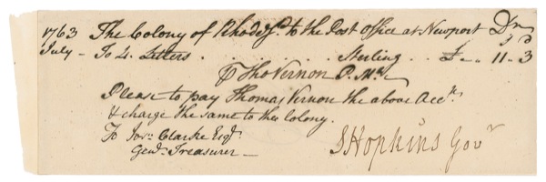 Lot #216 Declaration of Independence: Hopkins,