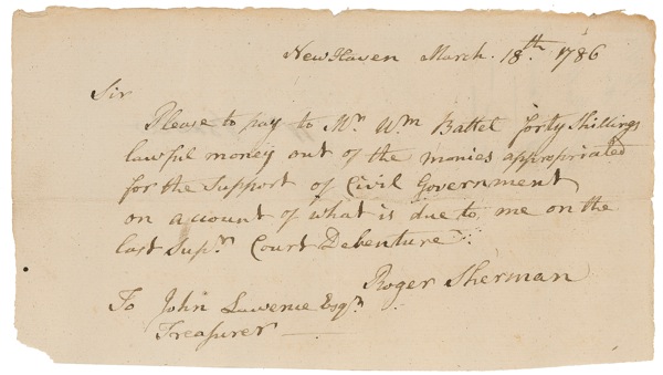 Lot #239 Declaration of Independence: Sherman,