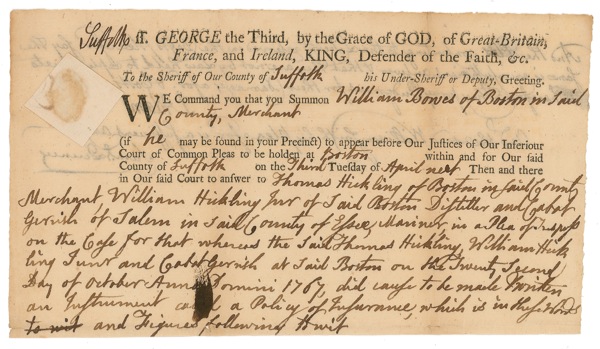 Lot #206 Declaration of Independence: Adams, John