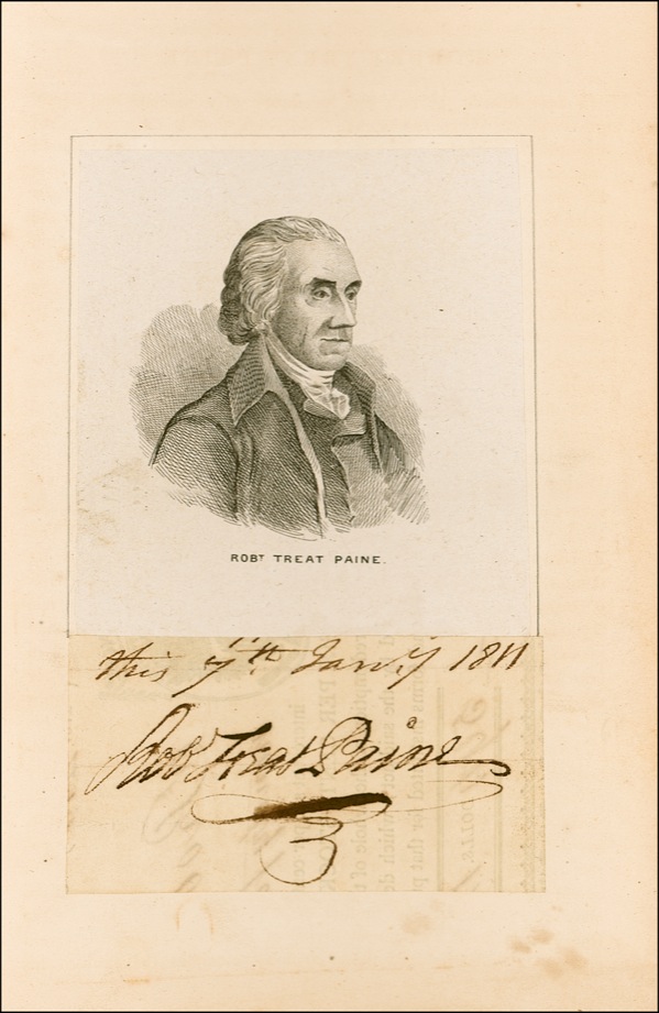Lot #167 Declaration of Independence: Paine, Robert Treat