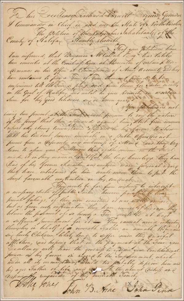 Lot #232 Declaration of Independence: Penn, John