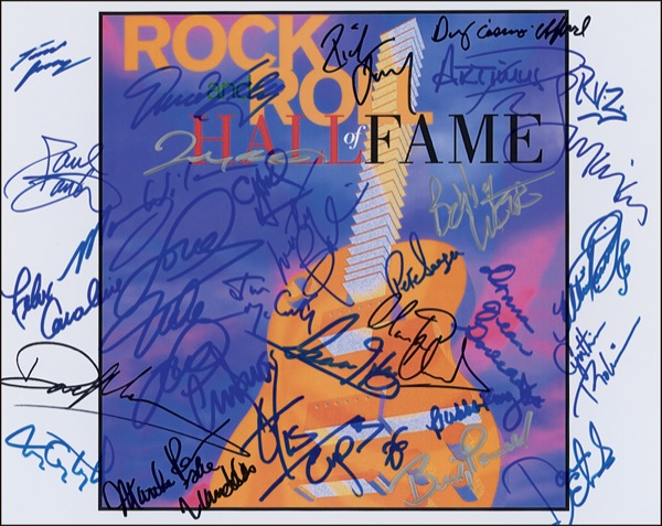 Lot #689 Rock and Roll Hall of Famers