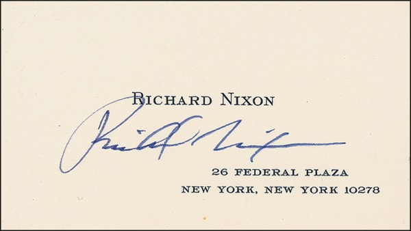 Lot #82 Richard Nixon