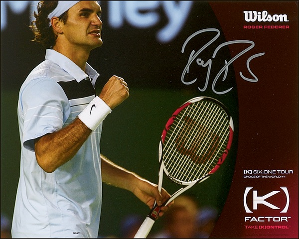 Lot #1136 Roger Federer