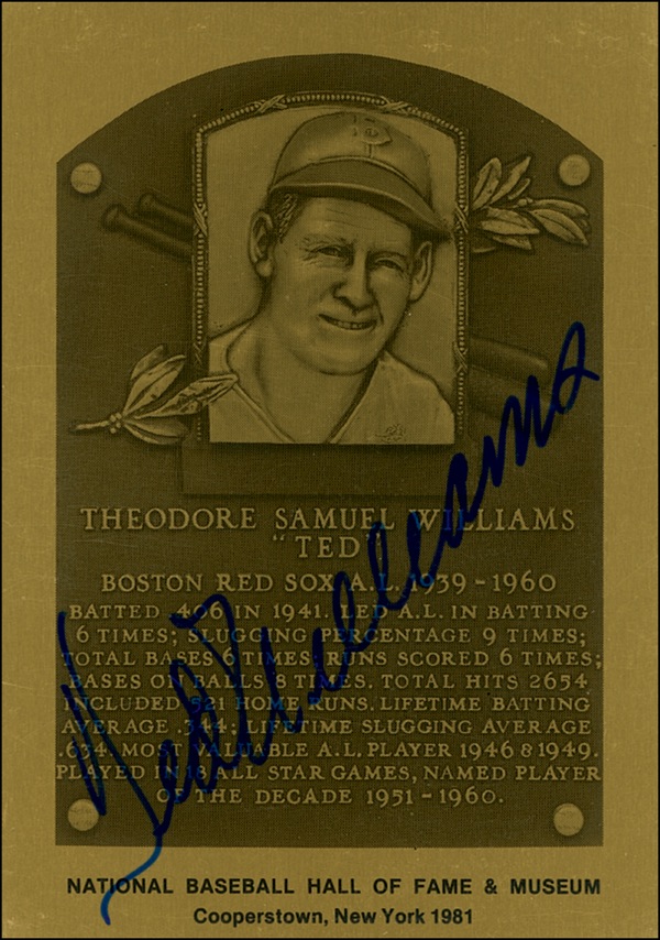 Lot #1316 Ted Williams
