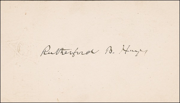 Lot #58 Rutherford B. Hayes