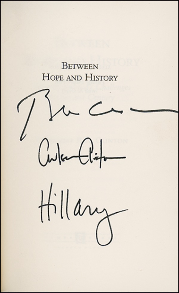 Lot #25 Bill, Hillary, and Chelsea Clinton