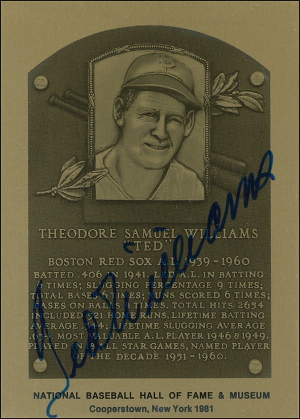 Lot #1579 Ted Williams