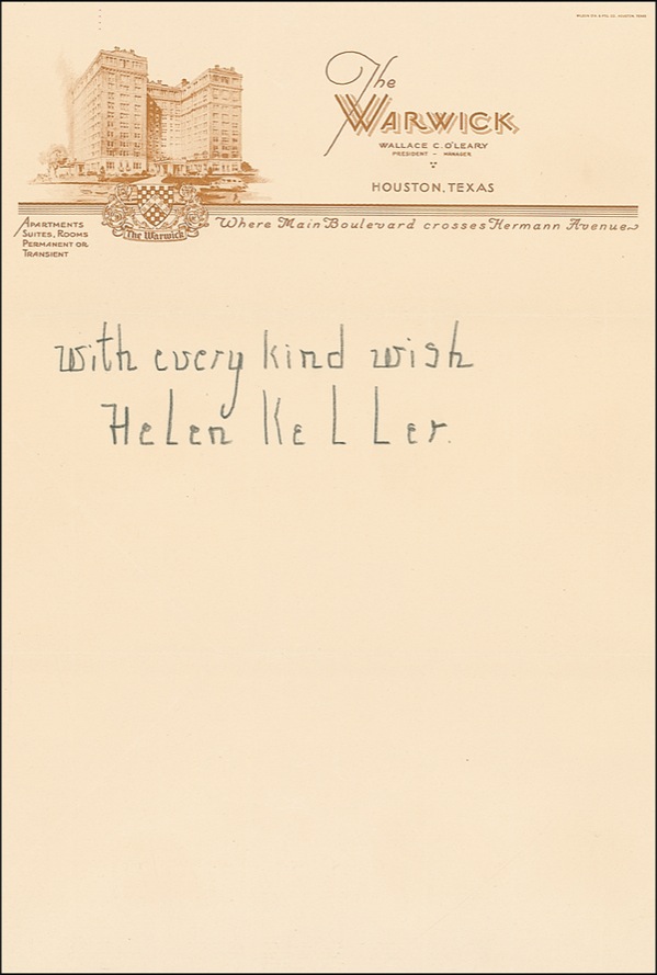 Lot #239 Helen Keller