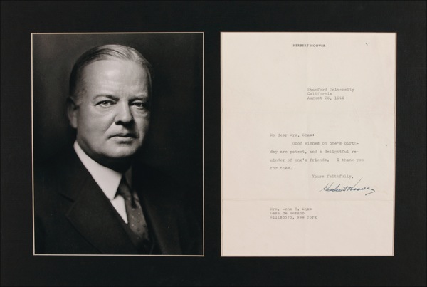 Lot #65 Herbert Hoover