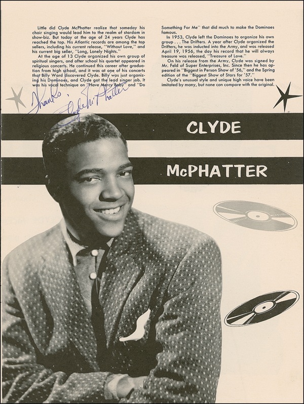 Lot #655 Clyde McPhatter