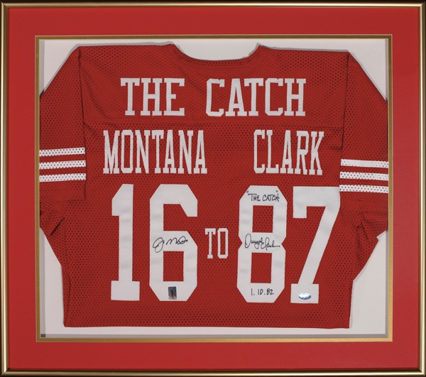 Lot #1449 Joe Montana and Dwight Clark