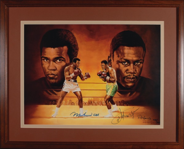 Lot #1212 Muhammad Ali and Joe Frazier
