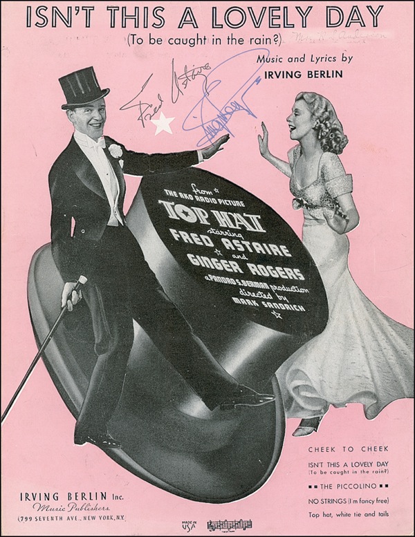 Lot #822 Fred Astaire and Ginger Rogers