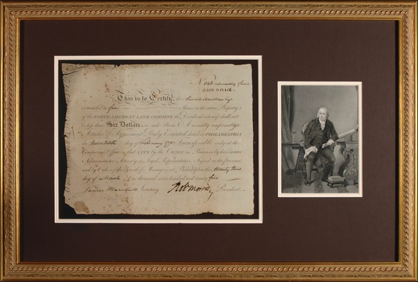 Lot #185 Declaration of Independence: Morris,
