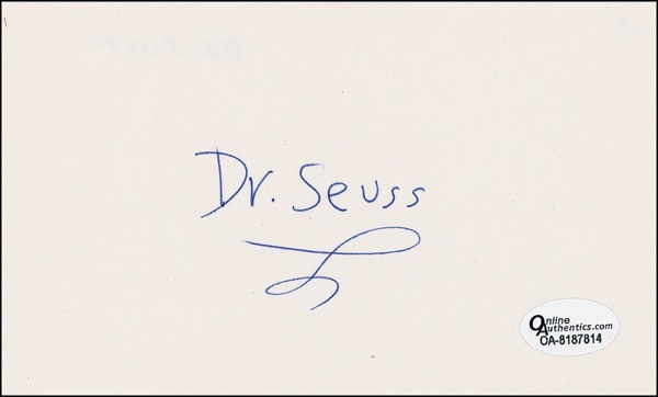 Lot #550 Dr. Seuss